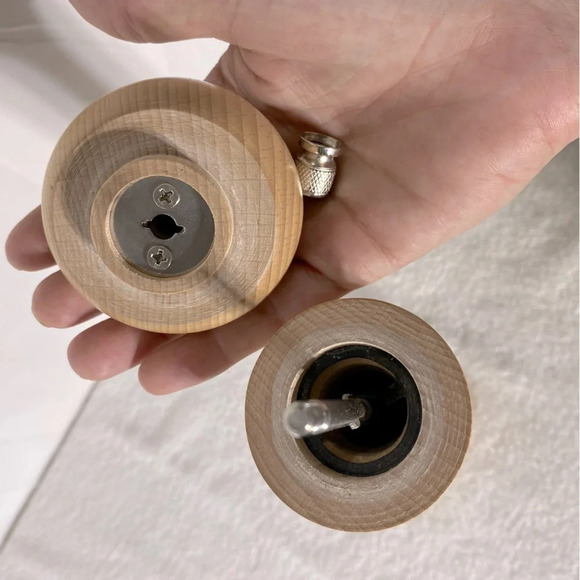 Vintage Trudeau 12” Blonde Wood Pepper  Grinder Pepper Mill - Picture 9 of 13